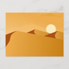 Cartão Postal Viagem para o Deserto do Egito com isto