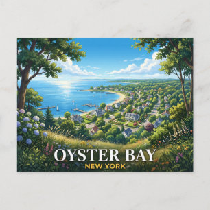 Cartão Postal Viagem para Oyster Bay Nova York