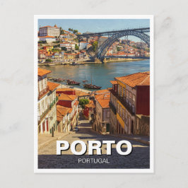 Cartão Postal Viagem para Porto Portugal