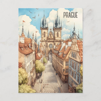 Cartão Postal Viagem para Praga República Checa