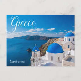 Cartão Postal Viagem para Santorini Grécia