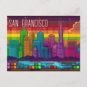 Cartão Postal Viagem para São Francisco Califórnia