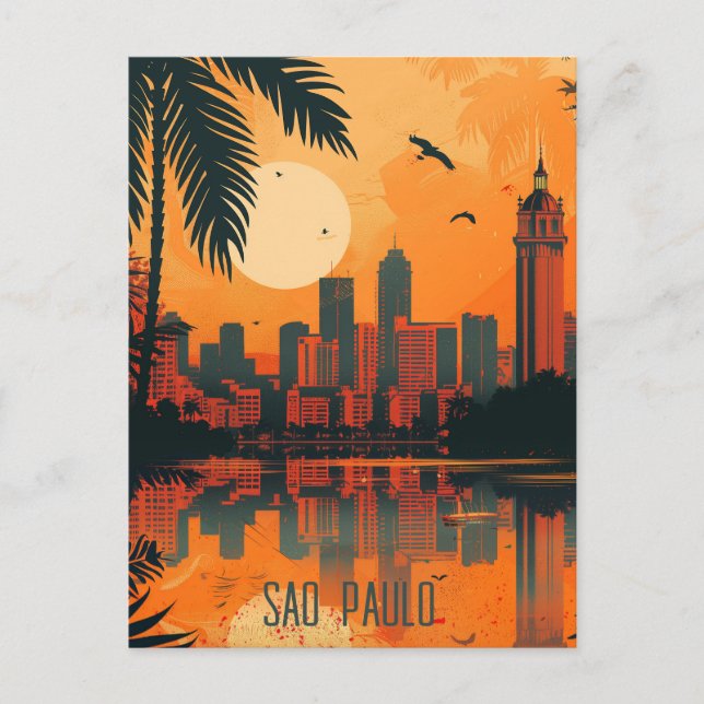 Cartão Postal Viagem para São Paulo (Frente)