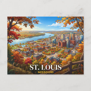 Cartão Postal Viagem para St. Louis Missouri