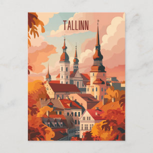 Cartão Postal Viagem para Tallinn