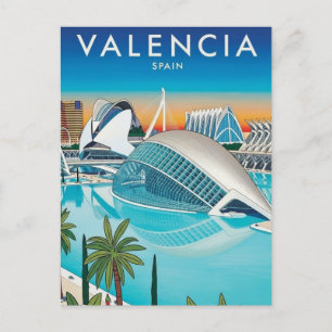 Cartão Postal Viagem para Valência Espanha