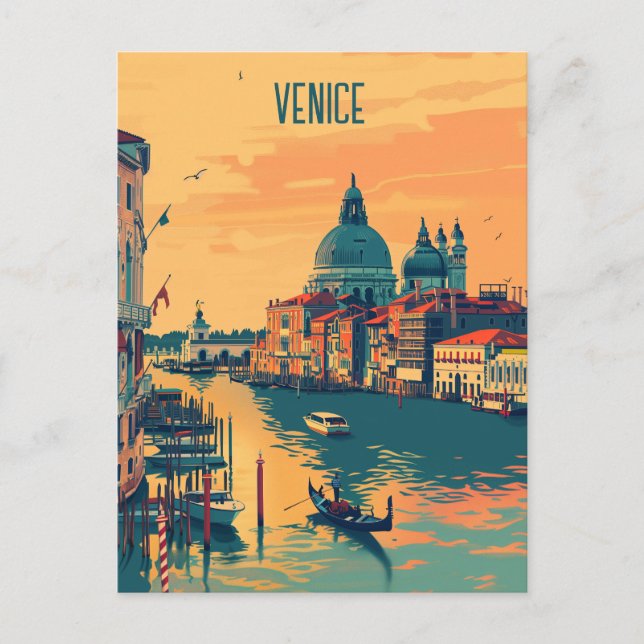 Cartão Postal Viagem para Veneza (Frente)