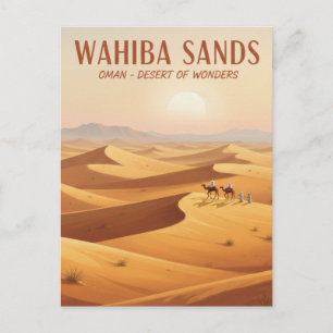 Cartão Postal Viagem para Wahiba Sands Omã