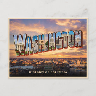 Cartão Postal Viagem para Washington Dc