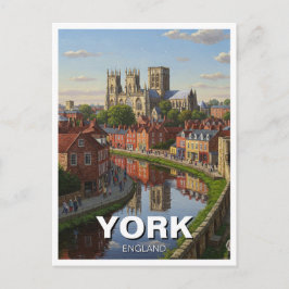 Cartão Postal Viagem para York Inglaterra