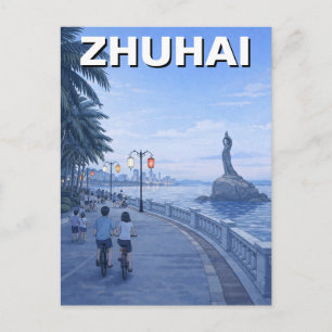 Cartão Postal Viagem para Zhuhai na China