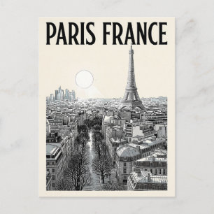 Cartão Postal Viagem Paris França