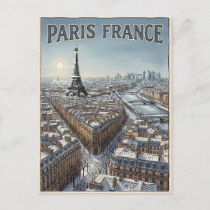 Cartão Postal Viagem Paris França