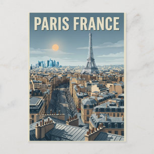 Cartão Postal Viagem Paris França