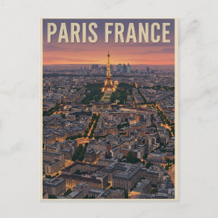 Cartão Postal Viagem Paris França