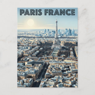 Cartão Postal Viagem Paris França