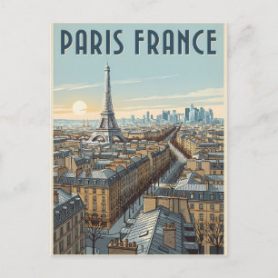 Cartão Postal Viagem Paris França