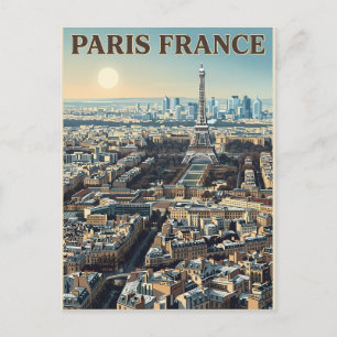 Cartão Postal Viagem Paris França