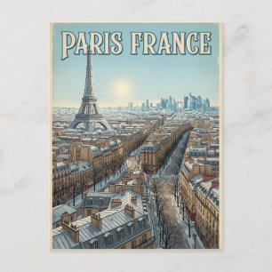 Cartão Postal Viagem Paris França