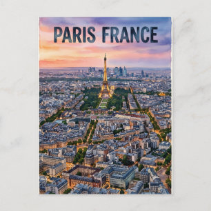 Cartão Postal Viagem Paris França