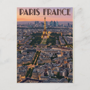 Cartão Postal Viagem Paris França