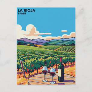 Cartão Postal Viagem pela La Rioja Espanha