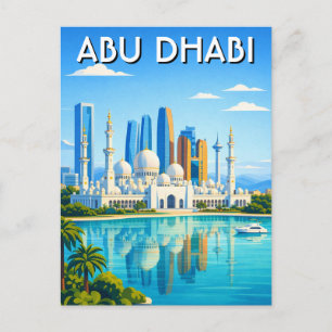 Cartão Postal Viagem pela paisagem de Abu Dhabi