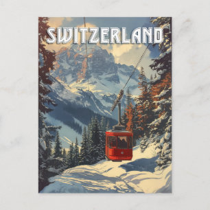 Cartão Postal Viagem pela Suíça Antiga