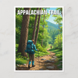 Cartão Postal Viagem pela Trilha Appalachian
