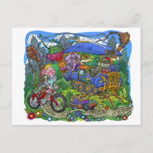 Cartão Postal Viagem por elétrico.