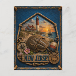 Cartão Postal Viagem por Nova Jersey