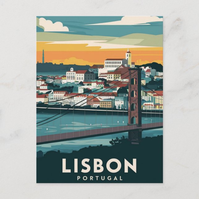 Cartão Postal Viagem Portugal Lisboa (Frente)
