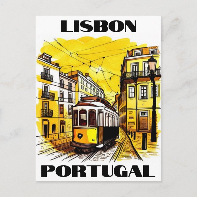 Cartão postal Viagem Portugal Lisboa (Frente)