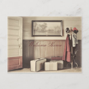 Cartão Postal Viagem - Postar placa - colorida