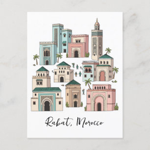 Cartão postal Viagem Rabat Marrocos