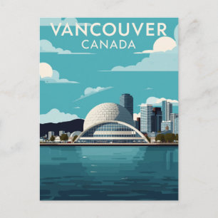 Cartão Postal Viagem Retro Vancouver Canadá