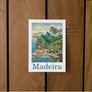 Cartão Postal Viagem Retro Vintage Madeira Portugal Ilha