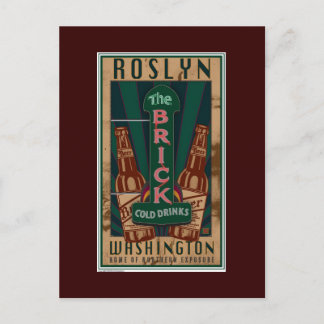 Cartão Postal VIAGEM-Roslyn WA-