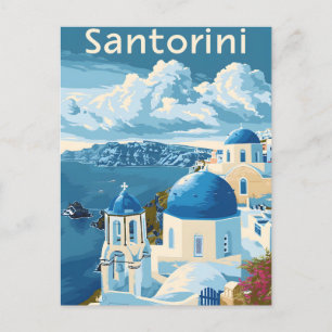 Cartão Postal Viagem Santorini