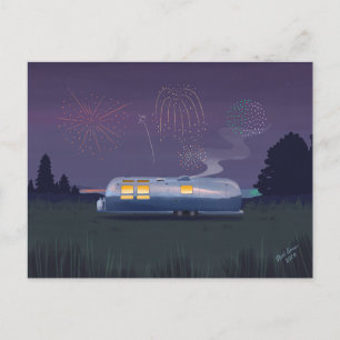 Cartão Postal Viagem Silver RV & Night Sky