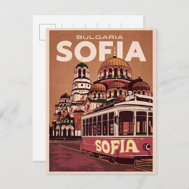 Cartão Postal Viagem Sofia, bulgária, presentes e lembranças de  (Frente/Verso)