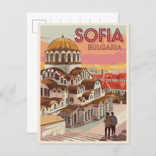 Cartão Postal Viagem Sofia, bulgária, presentes e lembranças de 
