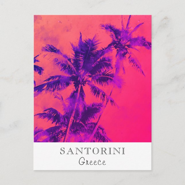 Cartão Postal *~* Viagem Tropical AP25 Personalizar ... Palm Lea (Frente)