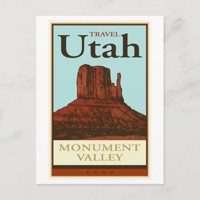 Cartão Postal Viagem Utah (Frente)