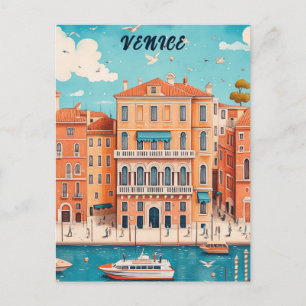 Cartão Postal Viagem Veneza Itália