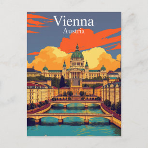Cartão Postal Viagem Viena, Áustria Europa