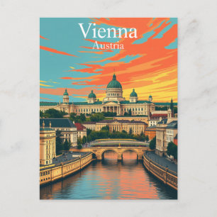 Cartão Postal Viagem Viena, Áustria Europa