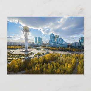 Cartão Postal viagem vintage Astana Cazaquistão o Hazrat Sultan