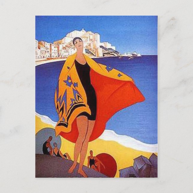 Cartão Postal Viagem vintage Córsega - (Frente)