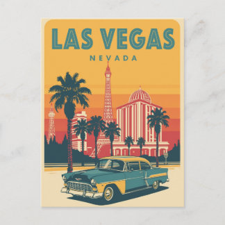 Cartão Postal Viagem Vintage Las Vegas Nevada